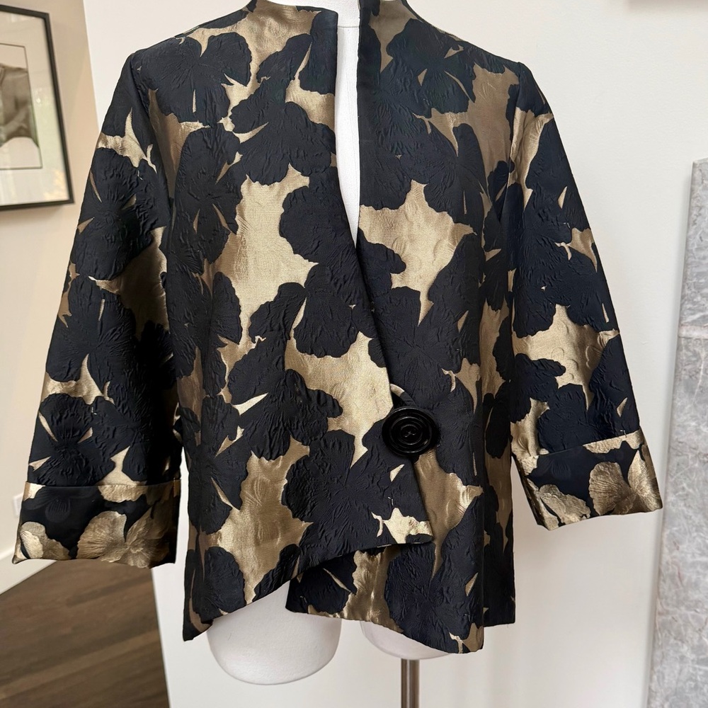 Elegant Black and Gold Women's Jacket